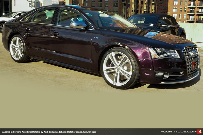 Illustration for article titled Audi Color of the Day..S8 in Porsche Amethyest Metallic